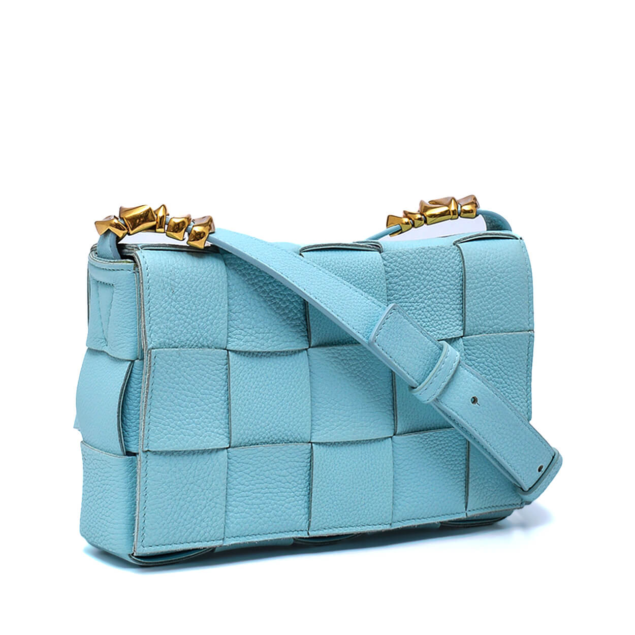 Bottega Veneta - Pale Blue Leather Cassette Bag  